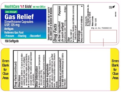 Bottle Label (Hca Simethicone 150ct Label)